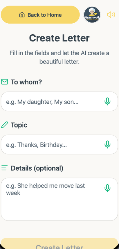 Create a letter